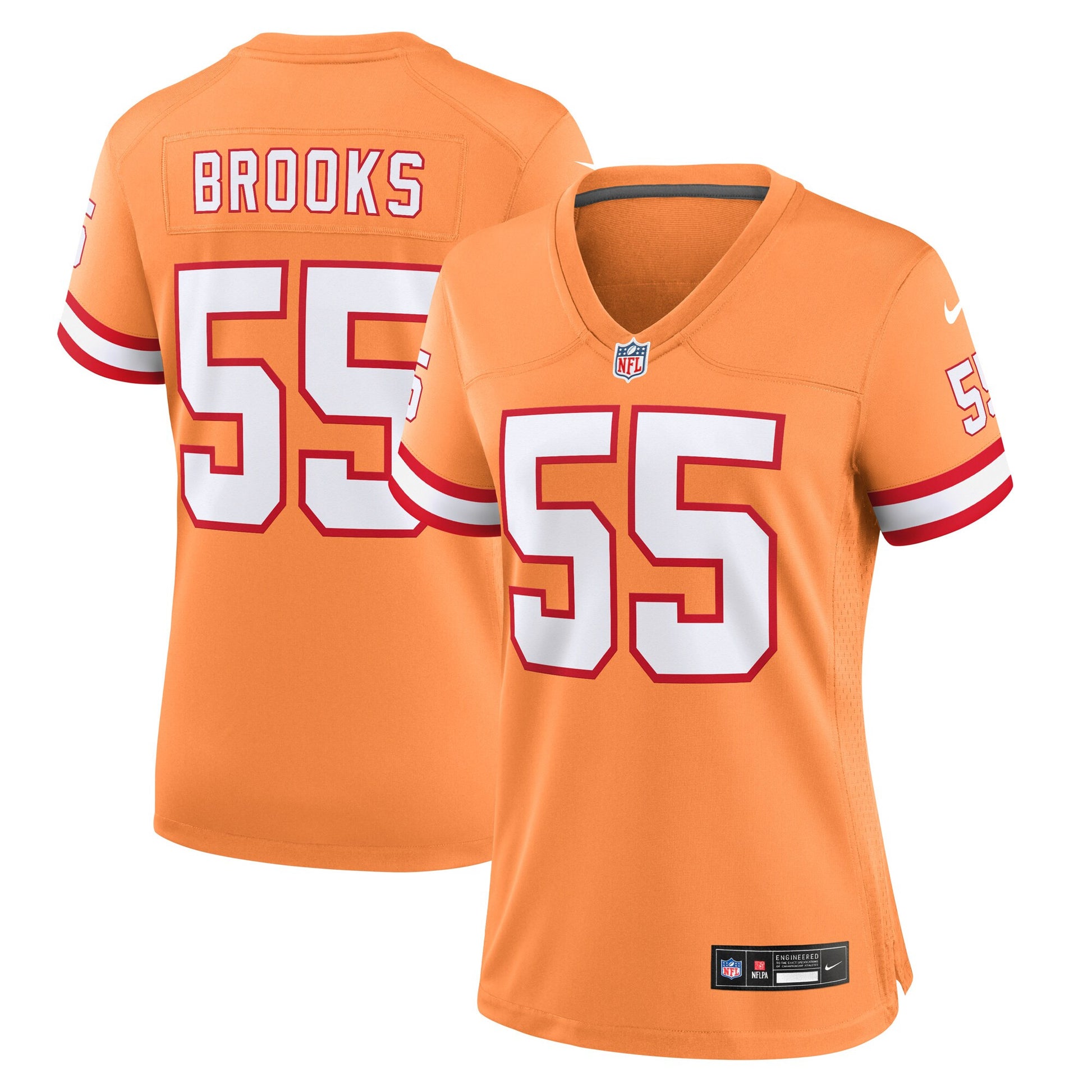 Derrick Brooks Tampa Bay Buccaneers orange Throwback jersey