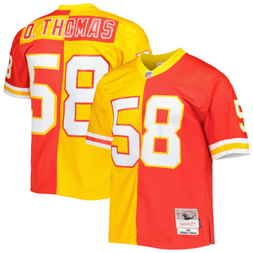Derrick Thomas Kansas City Chiefs red Split jersey