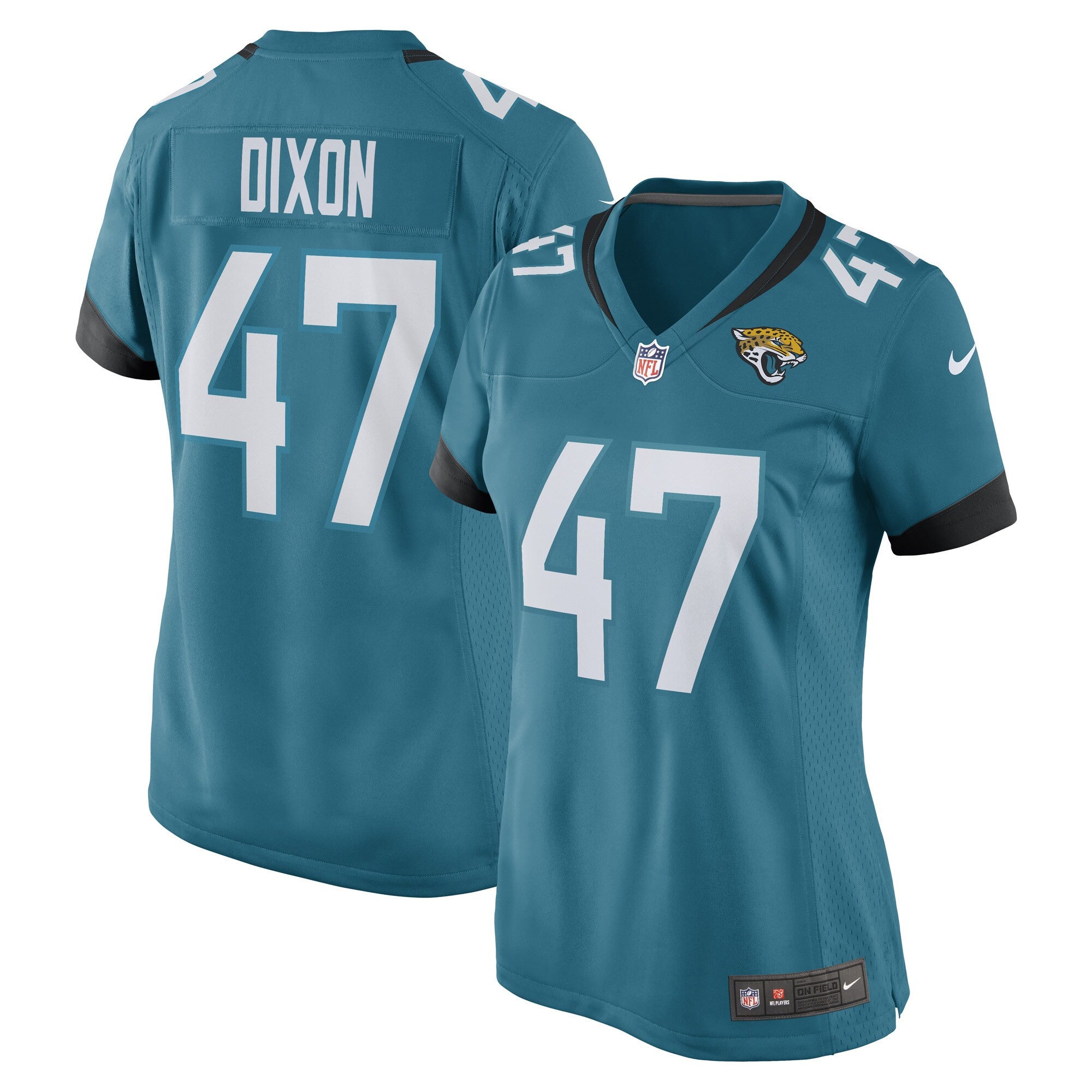 De'shaan Dixon Jacksonville Jaguars teal Game jersey
