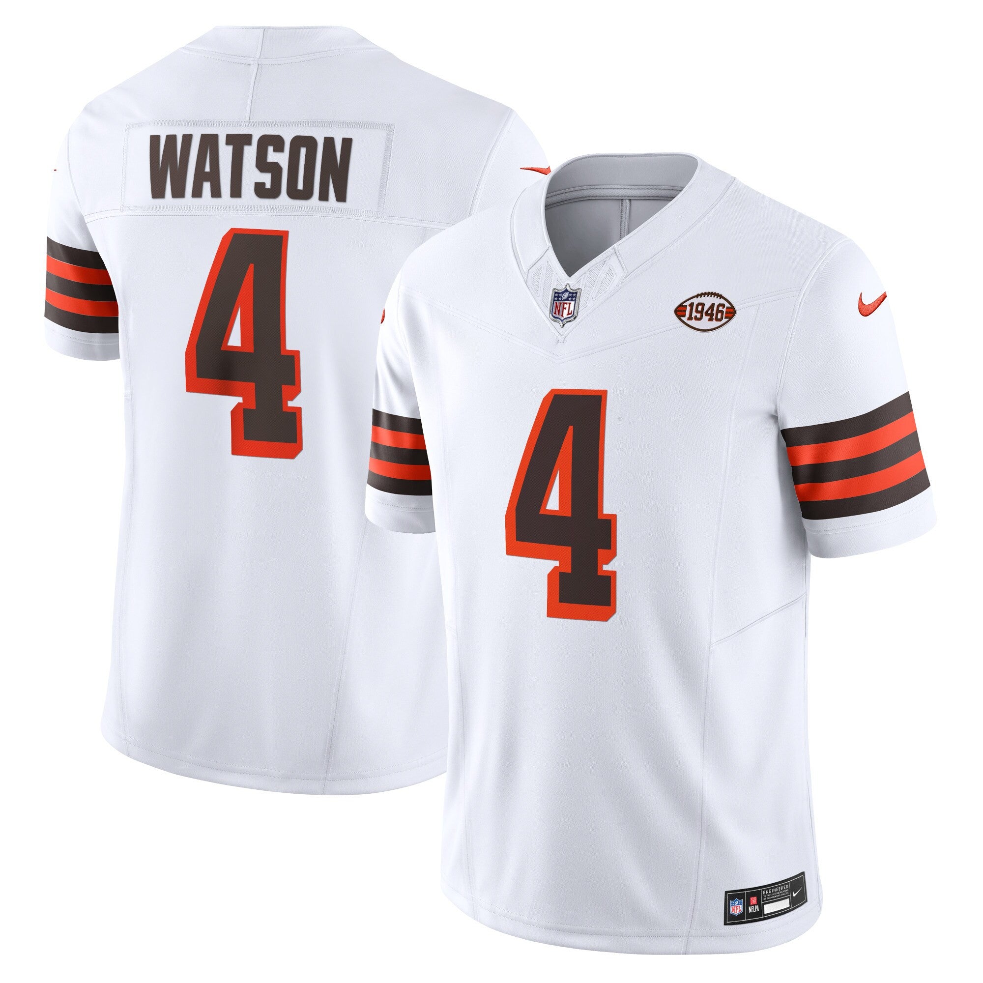 Deshaun Watson Cleveland Browns white Vapor jersey
