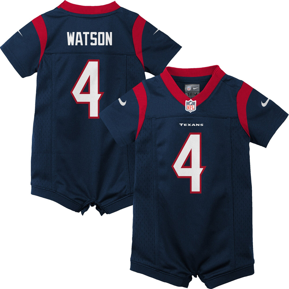 Deshaun Watson Romper Houston Texans navy jersey