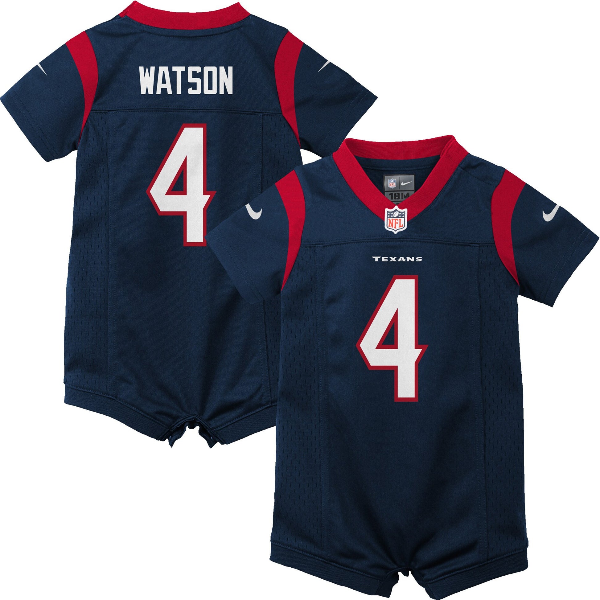 Deshaun Watson Romper Houston Texans navy jersey