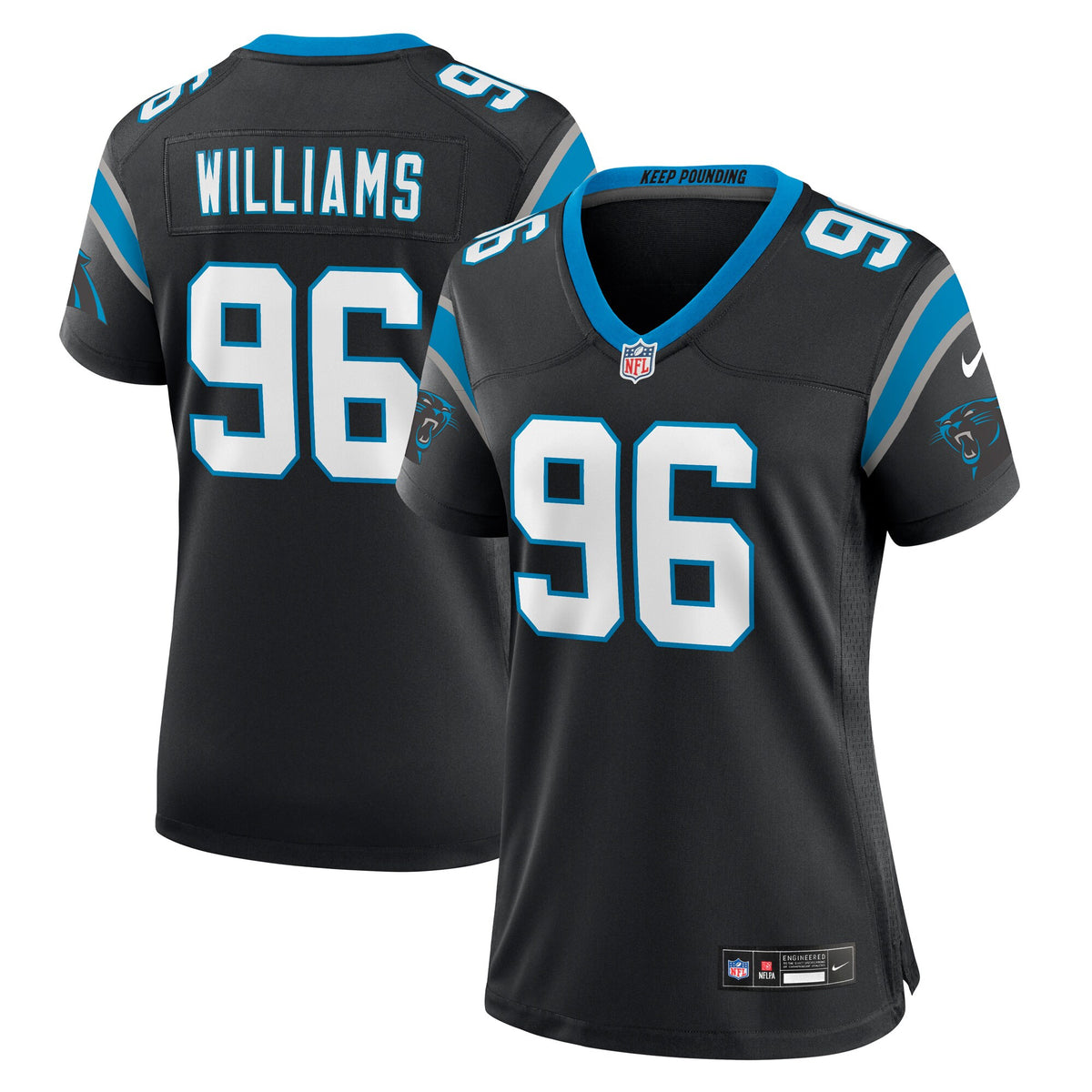 Deshawn Williams All Carolina Panthers black jersey