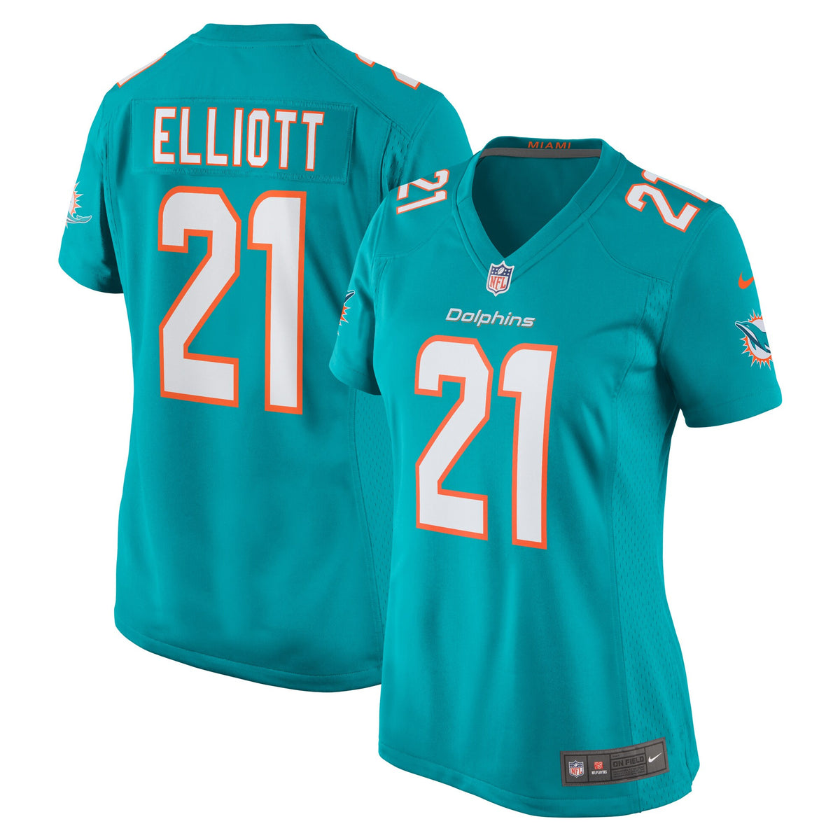 Deshon Elliott All Miami Dolphins aqua jersey