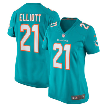 Deshon Elliott All Miami Dolphins aqua jersey