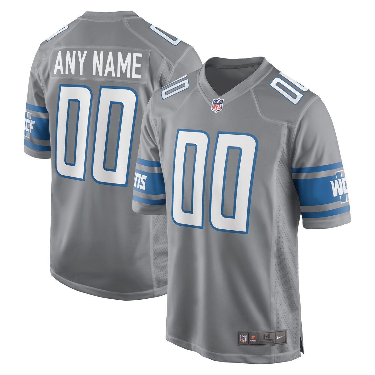 Detroit Lions gray Alternate jersey
