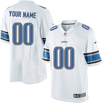 Custom Detroit Lions white Elite jersey