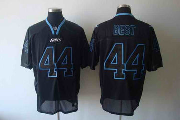 Custom Detroit Lions black Shadow jersey