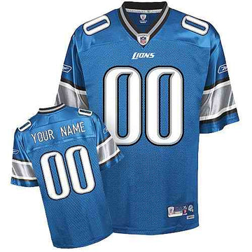 Custom Detroit Lions blue jersey