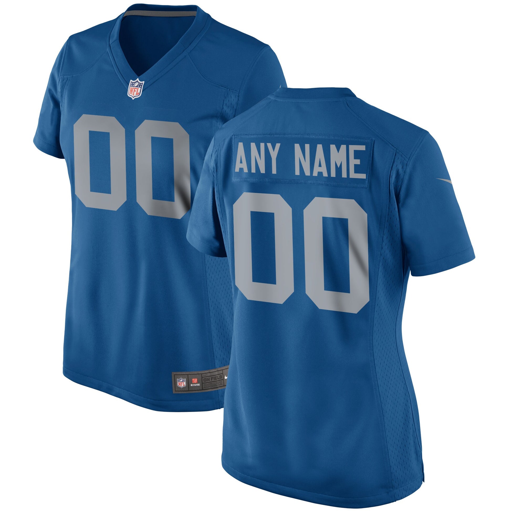 Detroit Lions blue Throwback jersey
