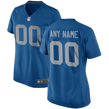 Detroit Lions blue Throwback jersey