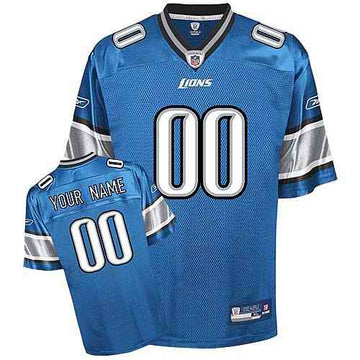 Custom Detroit Lions blue jersey