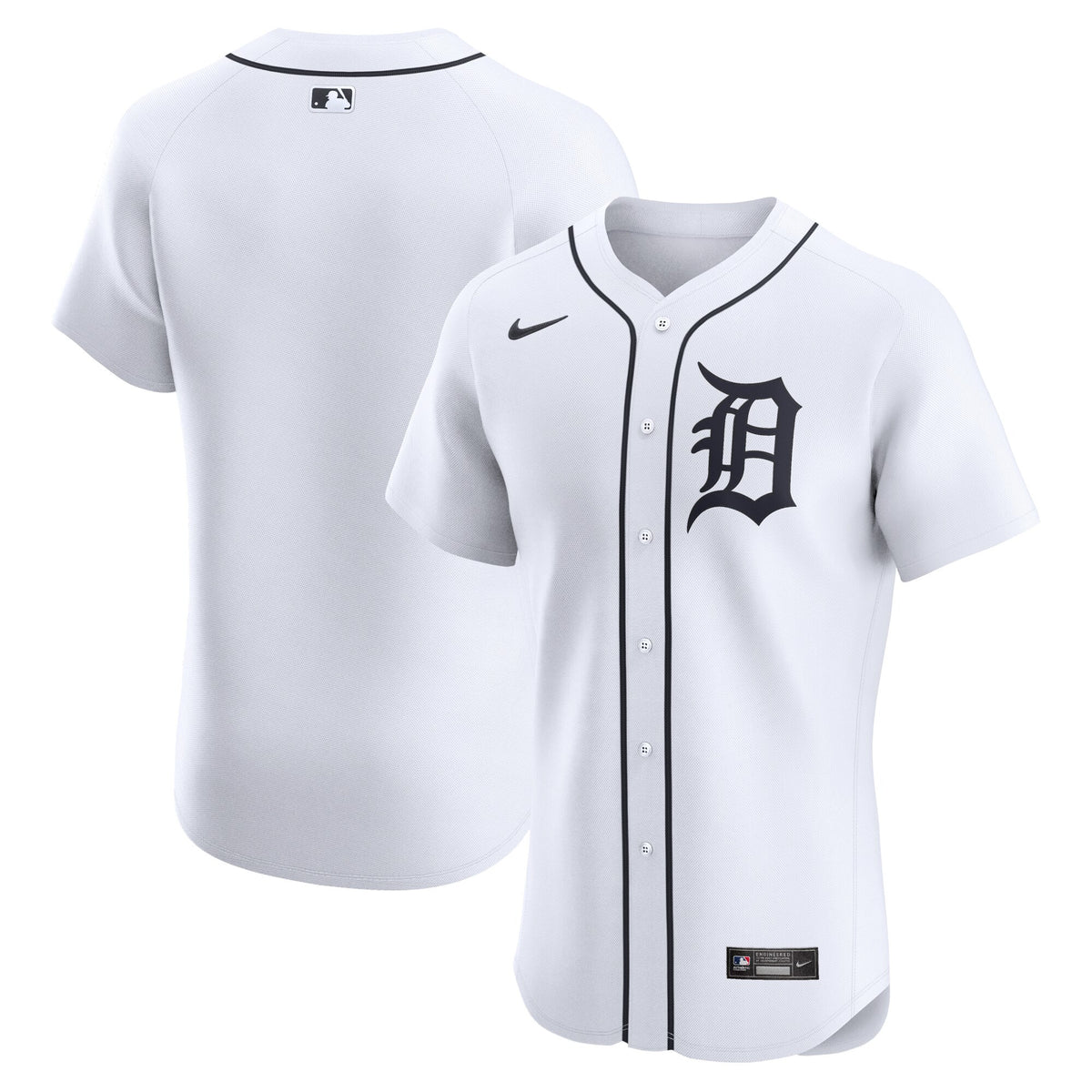Detroit Tigers white Elite jersey