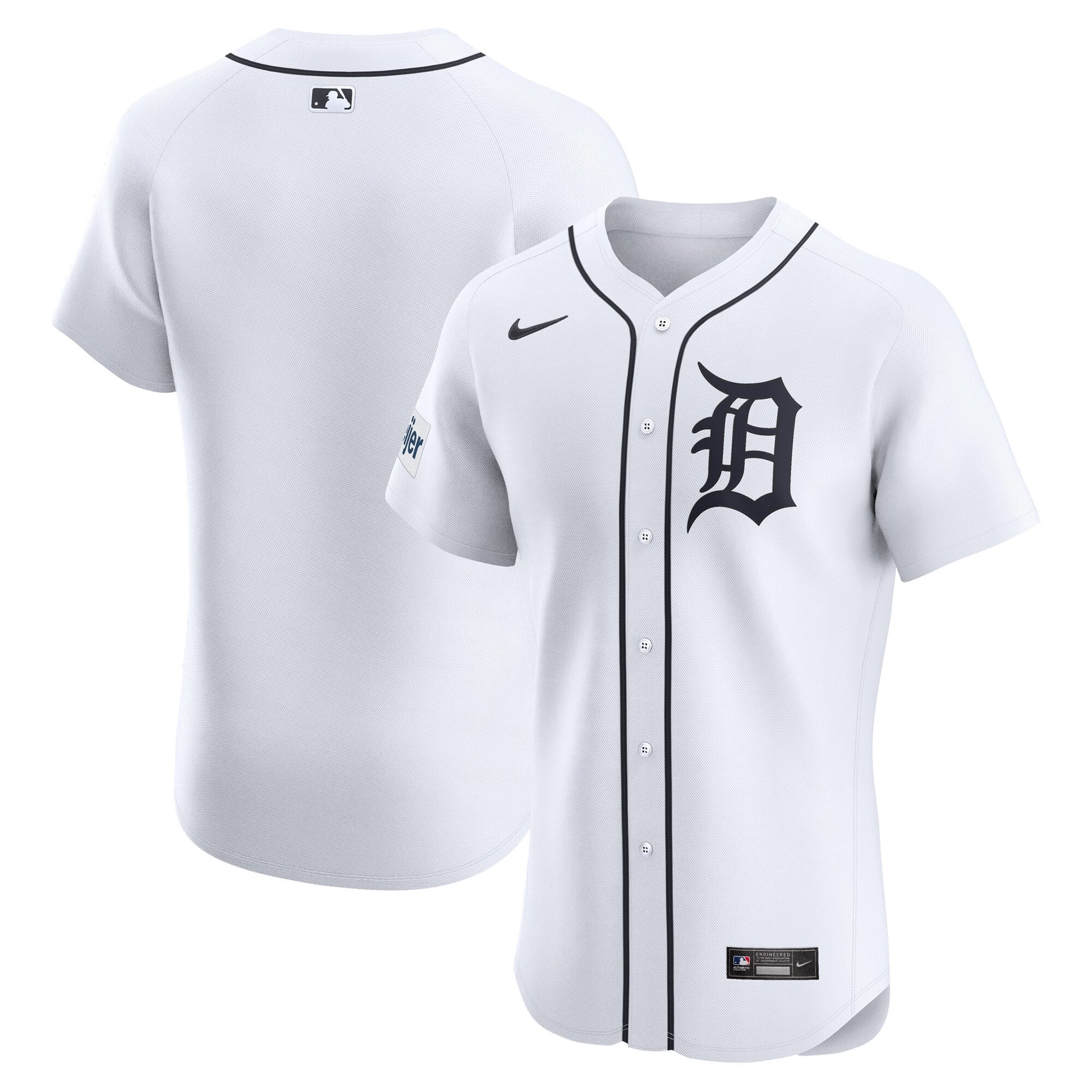 Detroit Tigers white Elite jersey