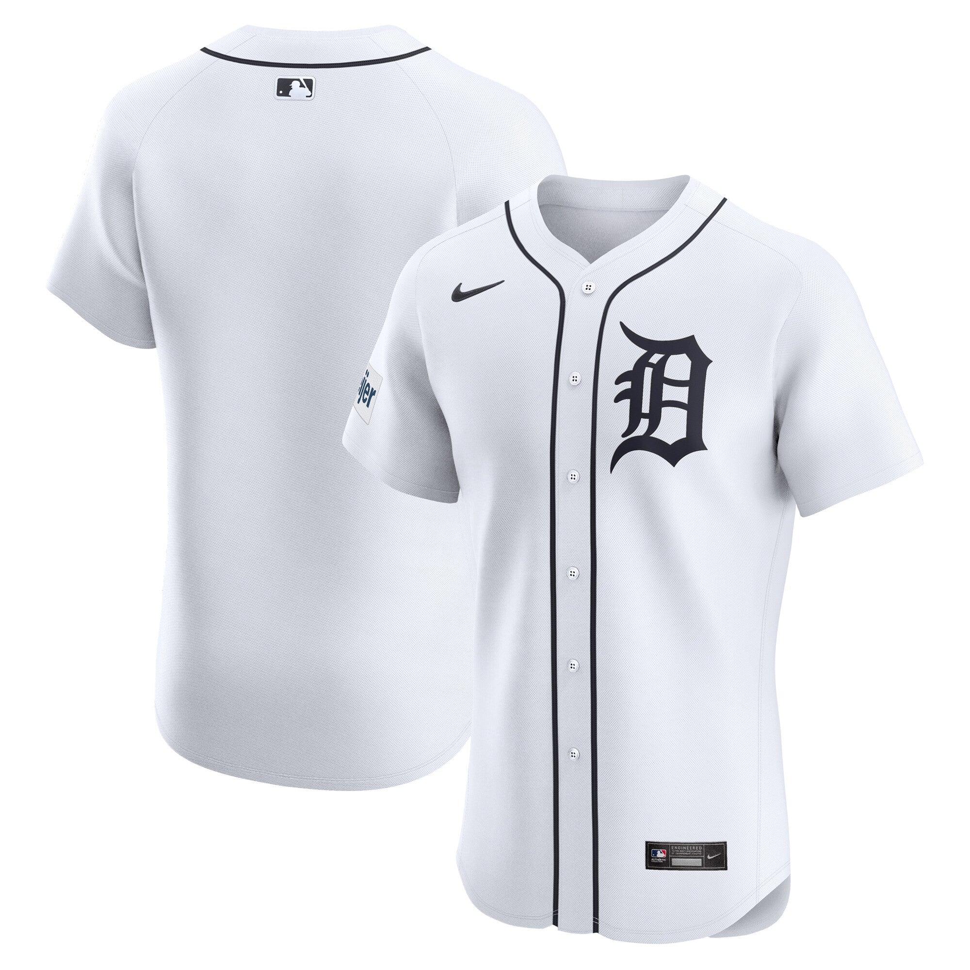 Detroit Tigers white Elite jersey