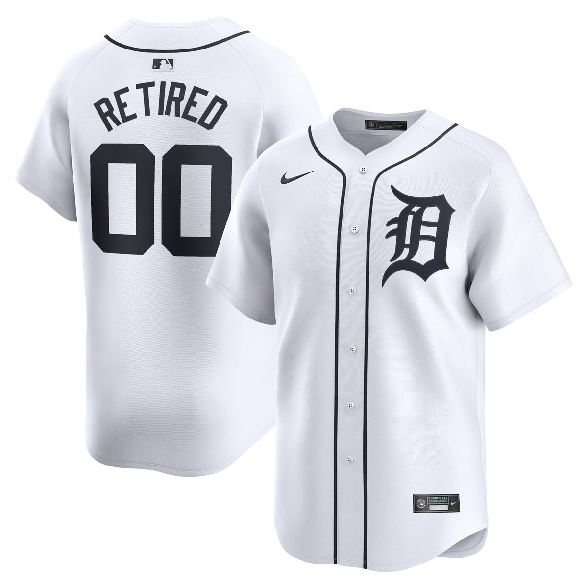 Detroit Tigers white Limited jersey