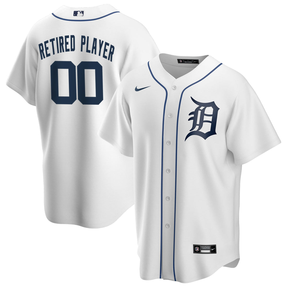 Detroit Tigers white Home jersey