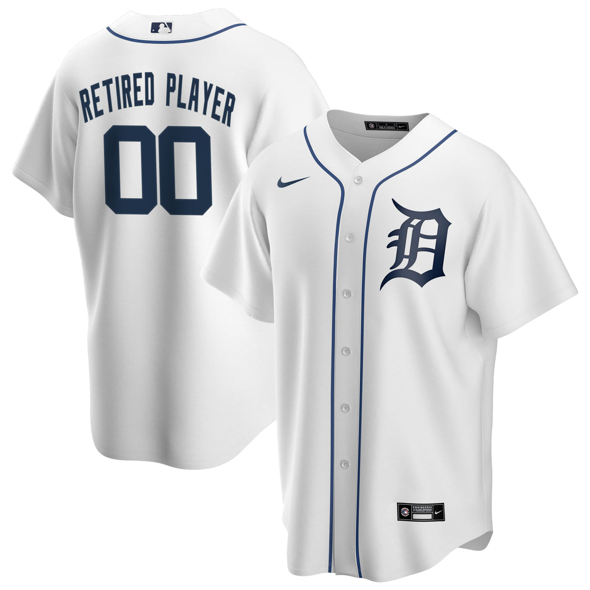Detroit Tigers white Home jersey