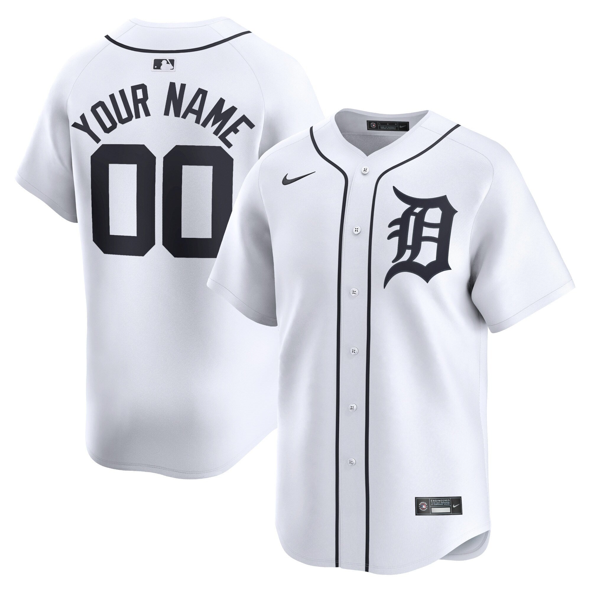 Detroit Tigers white Limited jersey