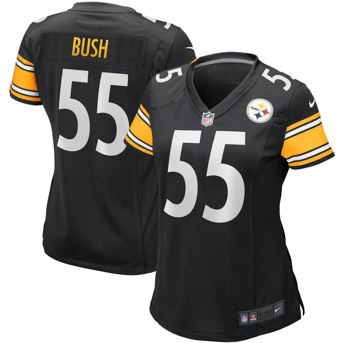 Devin Bush Pittsburgh Steelers black jersey