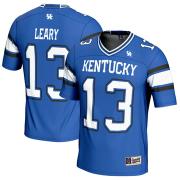 Devin Leary Kentucky Wildcats royal jersey