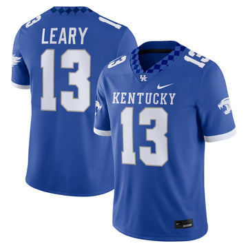Devin Leary Kentucky Wildcats royal jersey