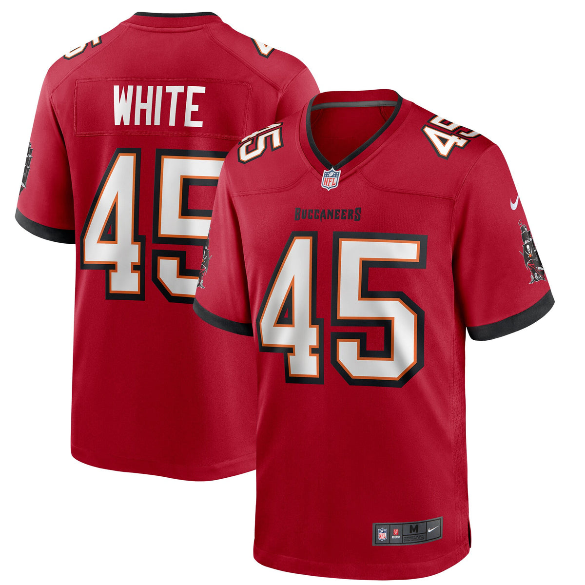 Devin White Tampa Bay Buccaneers red jersey