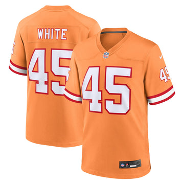 Devin White Tampa Bay Buccaneers orange Throwback jersey