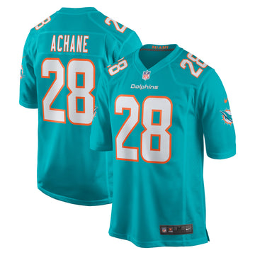 Devon Achane Miami Dolphins aqua jersey