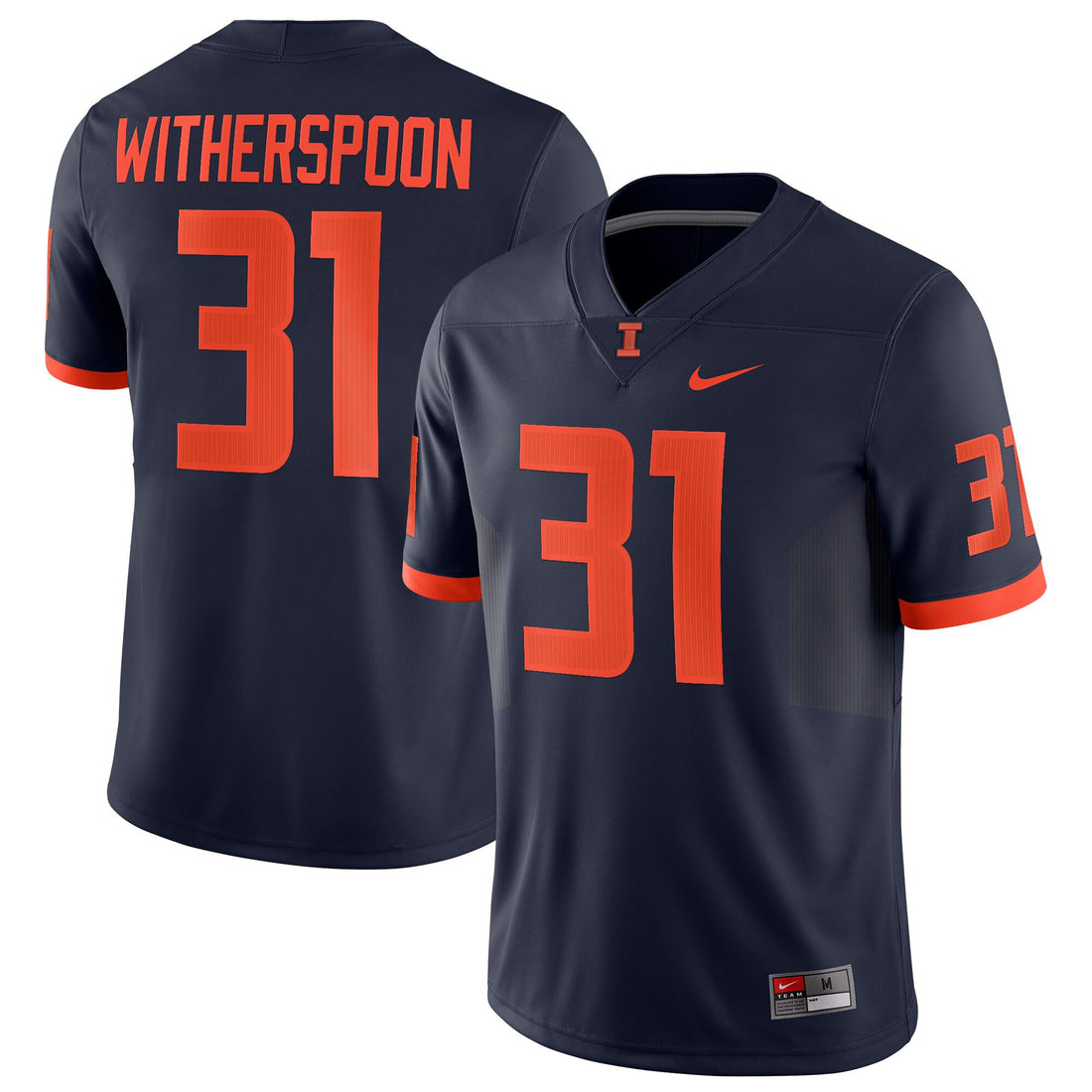 Devon Witherspoon Illinois Fighting Illini navy jersey