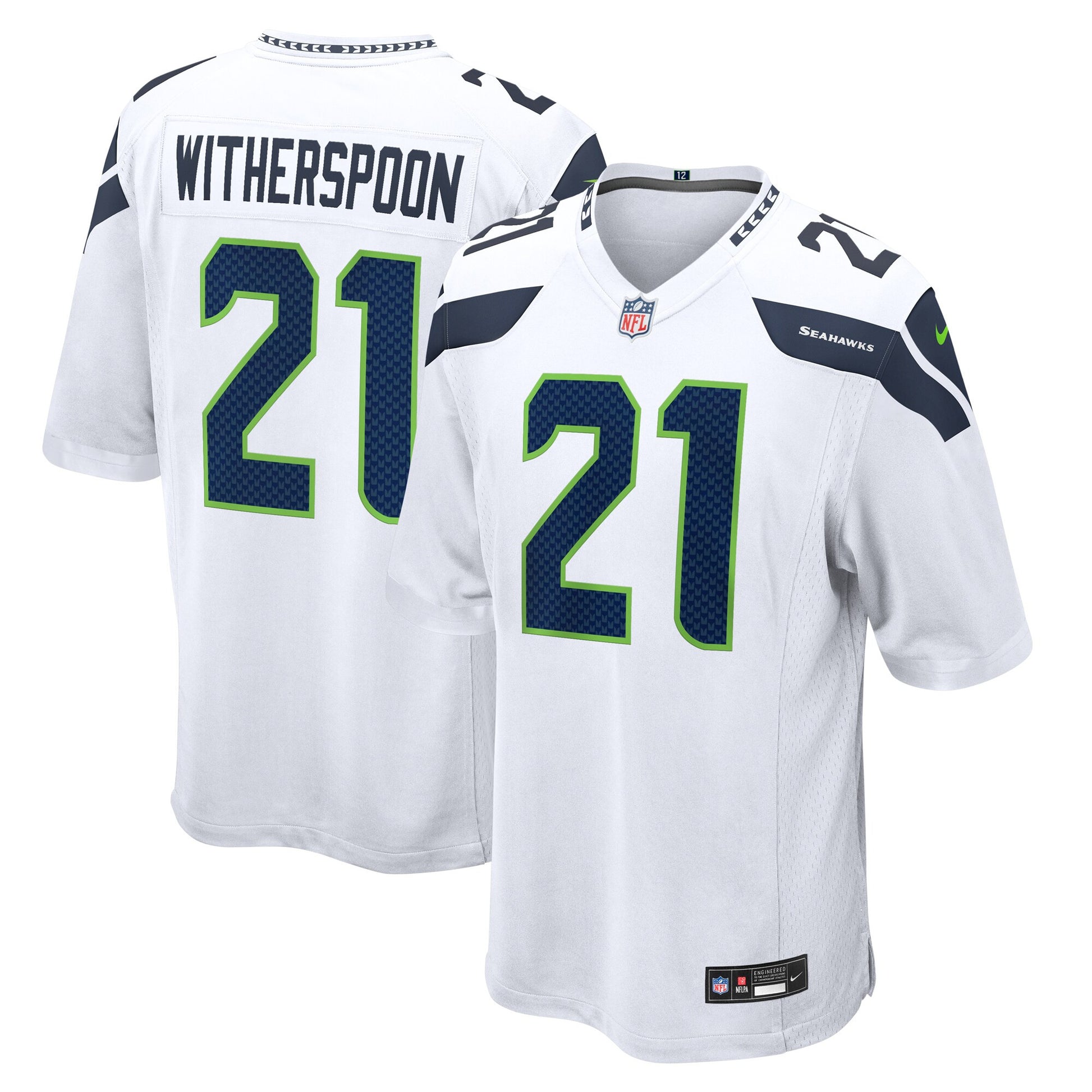 Devon Witherspoon Seattle Seahawks white Away jersey