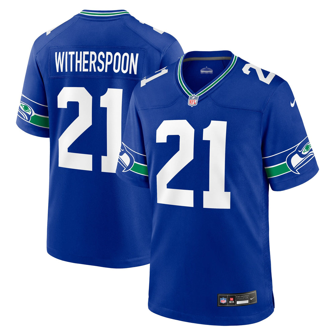 Devon Witherspoon Seattle Seahawks royal Throwback jersey