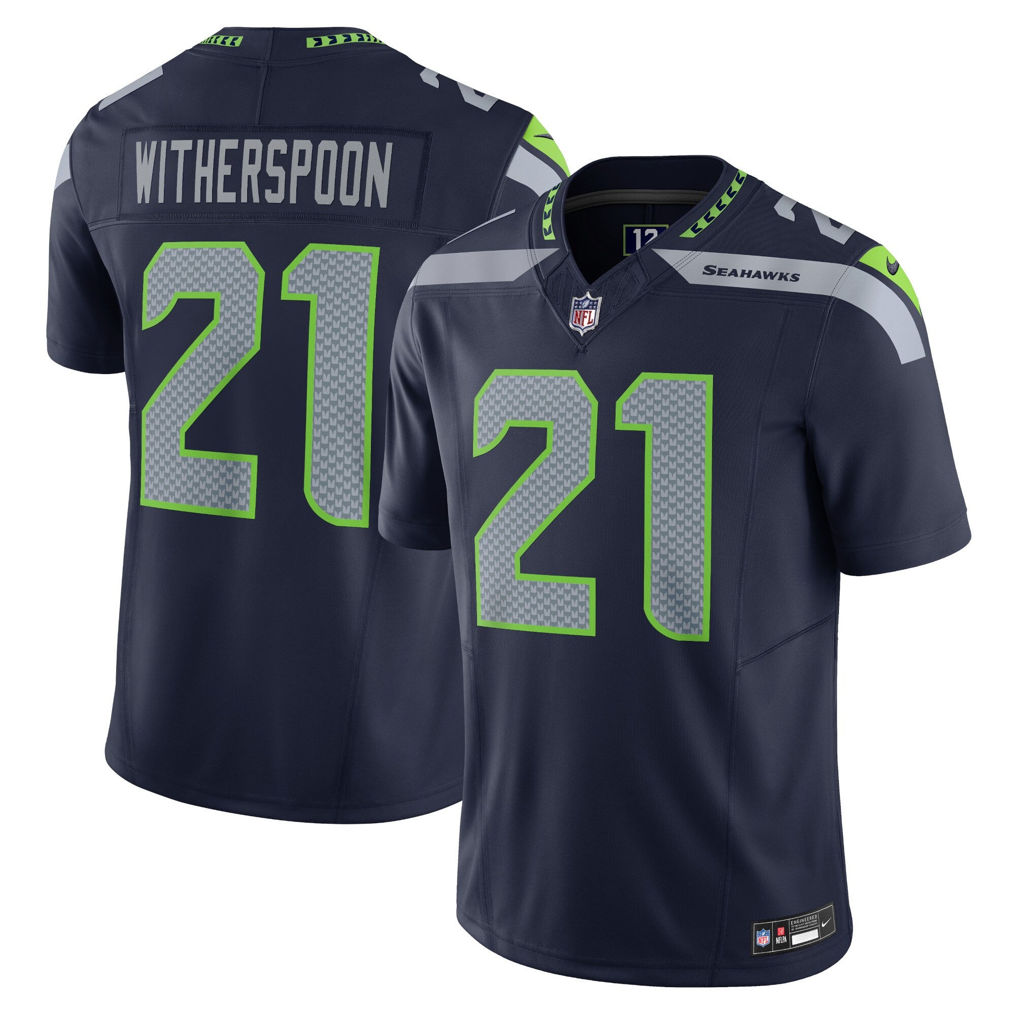 Devon Witherspoon Seattle Seahawks navy Vapor jersey