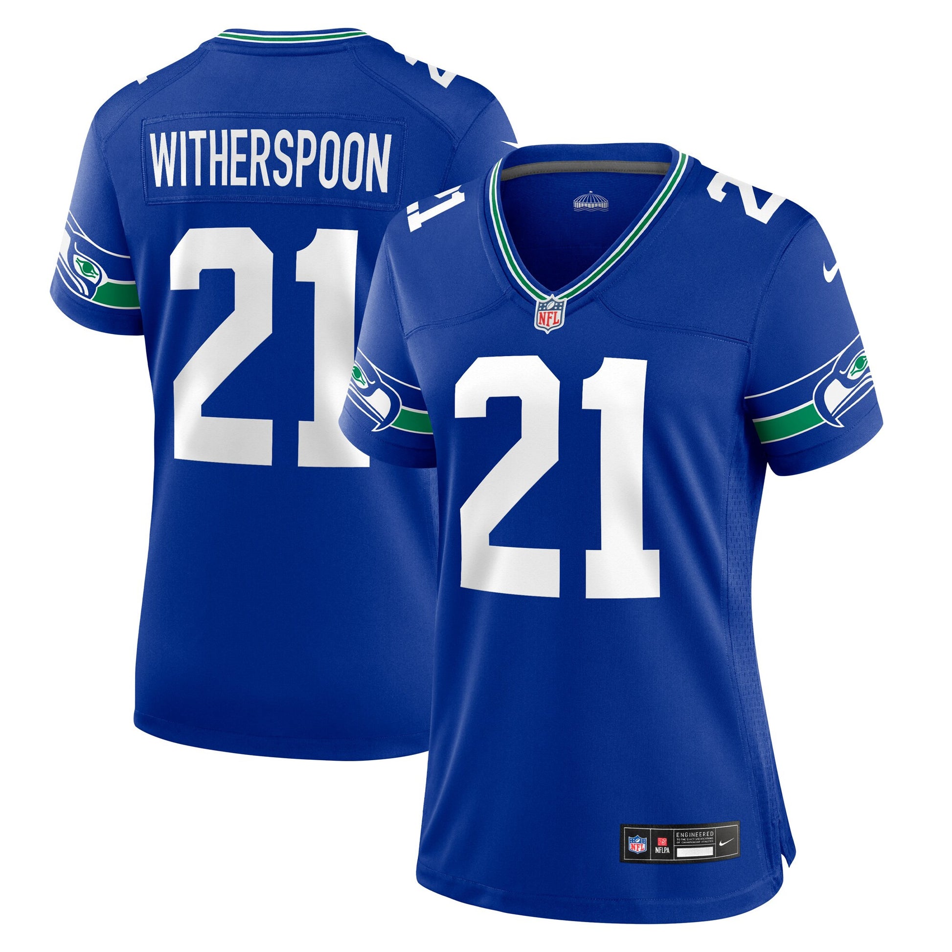 Devon Witherspoon Seattle Seahawks royal Throwback jersey
