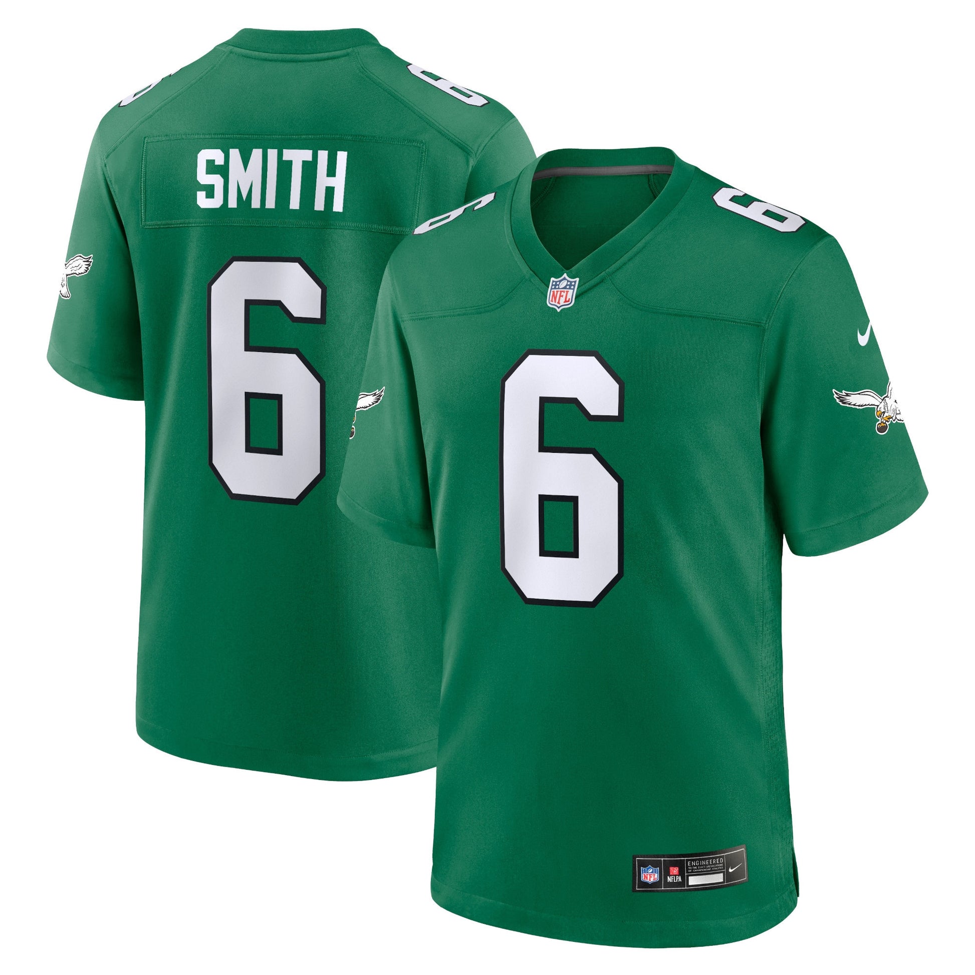 Devonta Smith Philadelphia Eagles green Game jersey