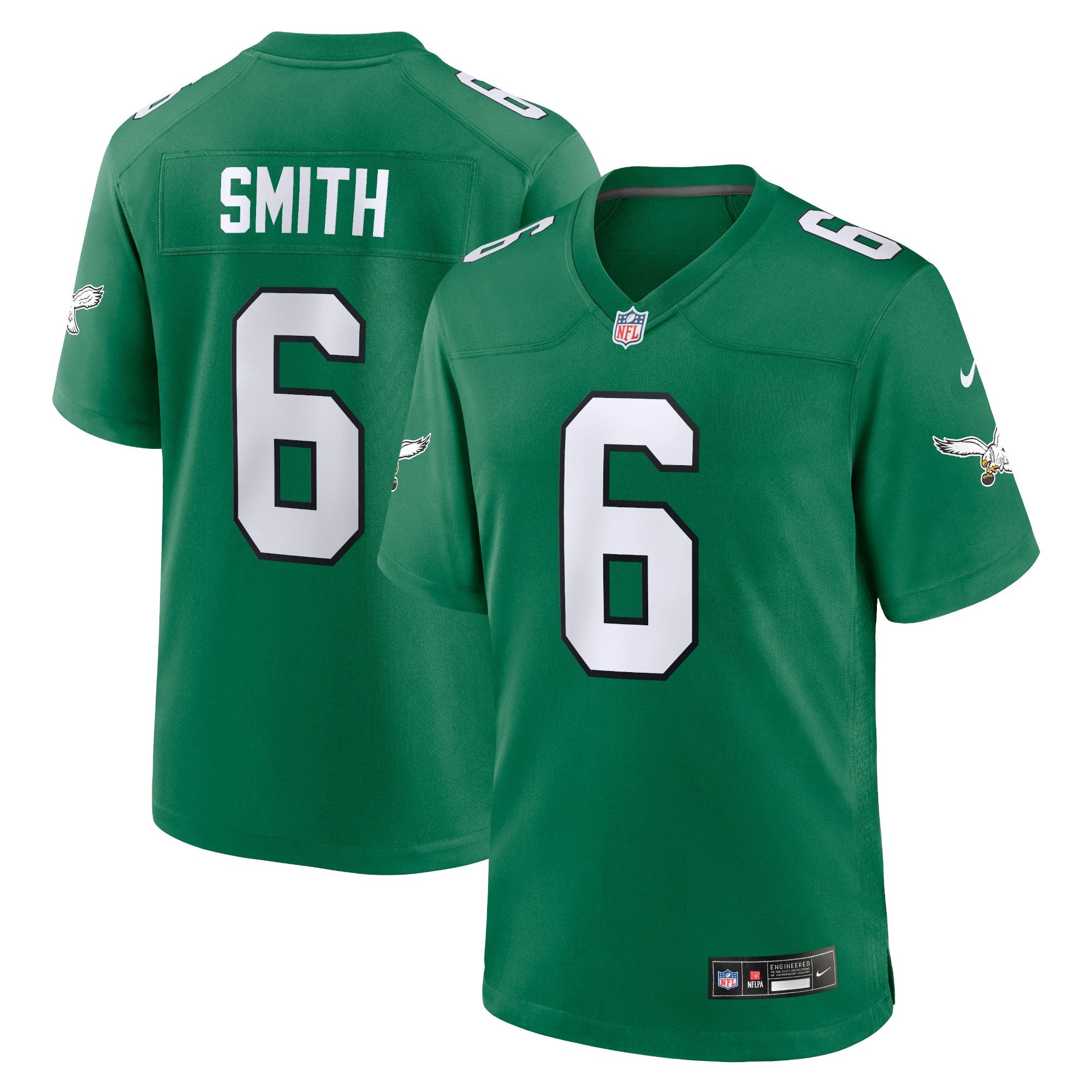 Devonta Smith Philadelphia Eagles green Game jersey
