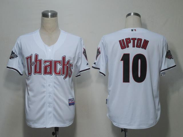 Upton Arizona Diamondbacks white jersey