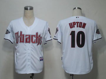 Upton Arizona Diamondbacks white jersey