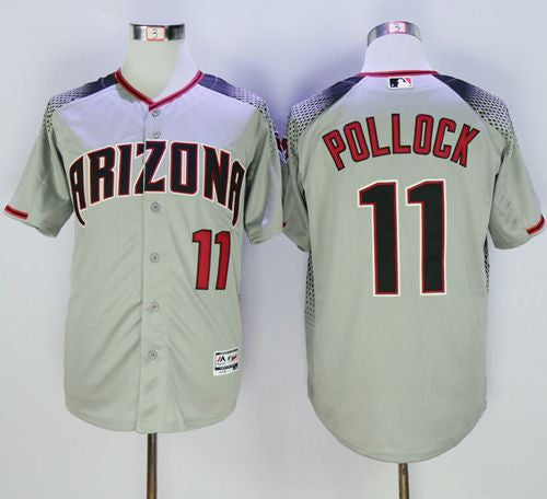 A. J. Pollock Arizona Diamondbacks gray jersey