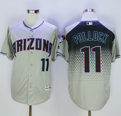 A. J. Pollock Arizona Diamondbacks gray jersey