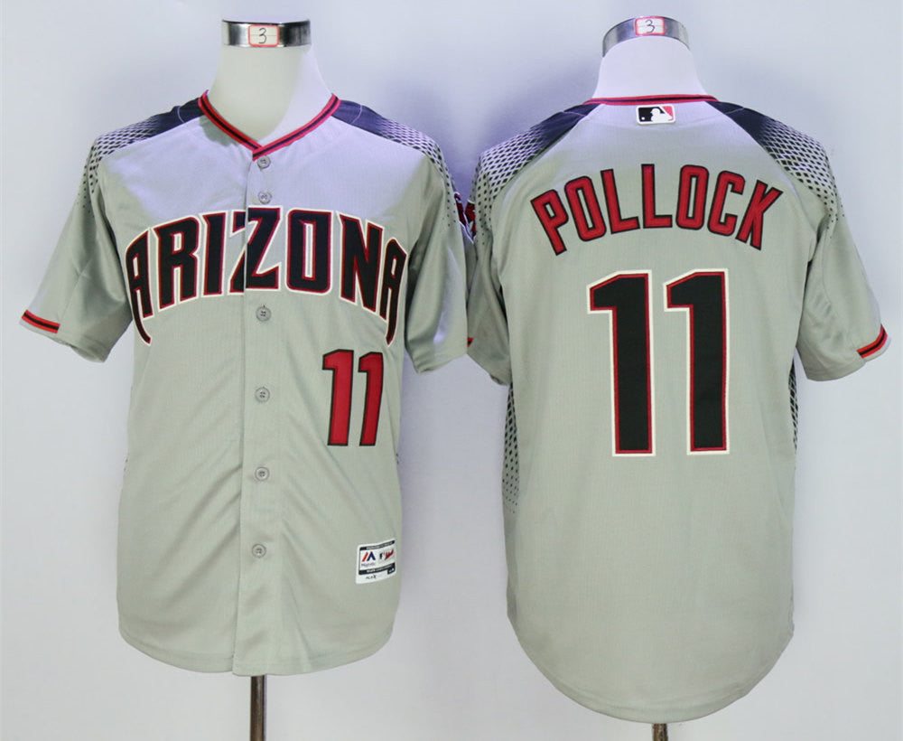A.J. Pollock Arizona Diamondbacks grey jersey