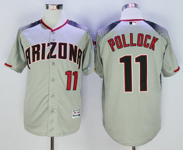 A.J. Pollock Arizona Diamondbacks grey jersey