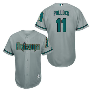 A.J. Pollock Arizona Diamondbacks grey jersey