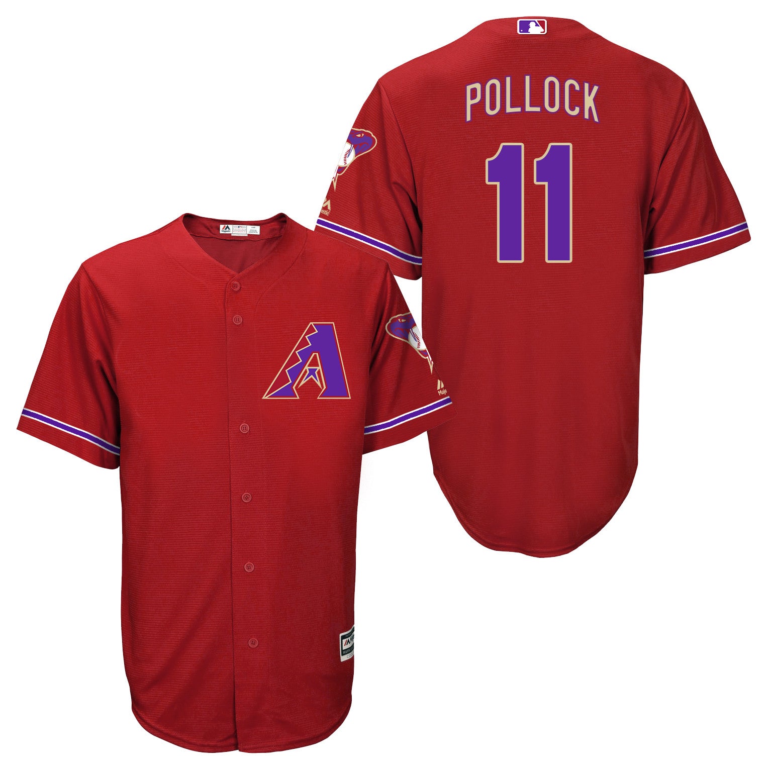 A.J. Pollock Arizona Diamondbacks red jersey