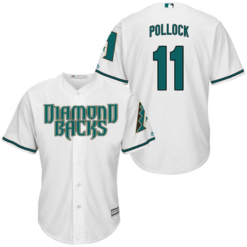 A.J. Pollock Arizona Diamondbacks white jersey
