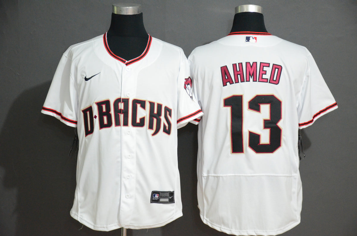 Nick Ahmed Arizona Diamondbacks white jersey