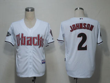 Johnson Arizona Diamondbacks white jersey