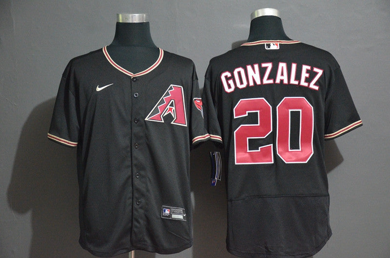 Luis Gonzalez Arizona Diamondbacks black jersey