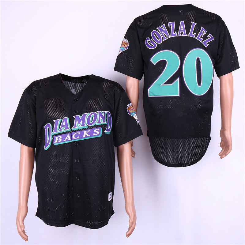 Luis Gonzalez Arizona Diamondbacks black jersey