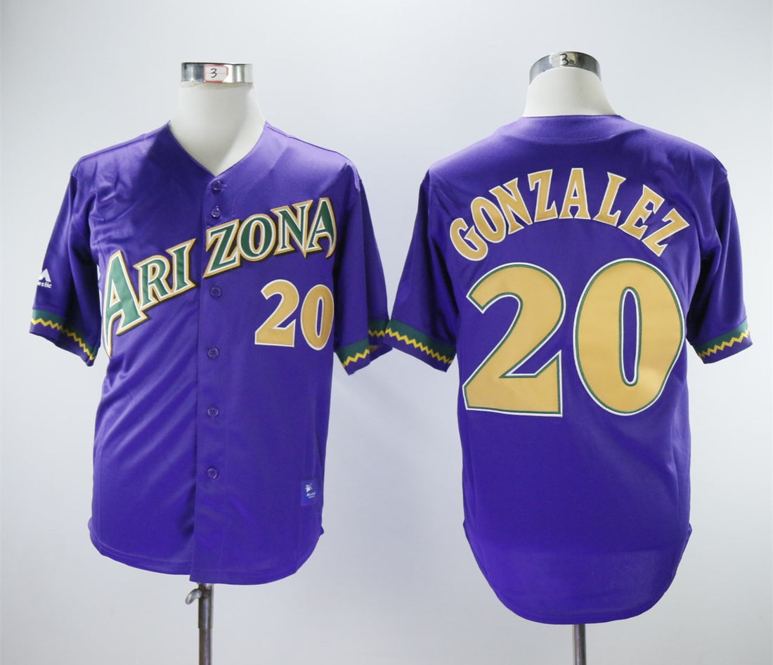 Luis Gonzalez Arizona Diamondbacks purple jersey